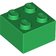 Lego Brick 2 x 2 / Green