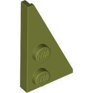 Lego Wedge Plate 2 x 4 27° Right / Olive Green