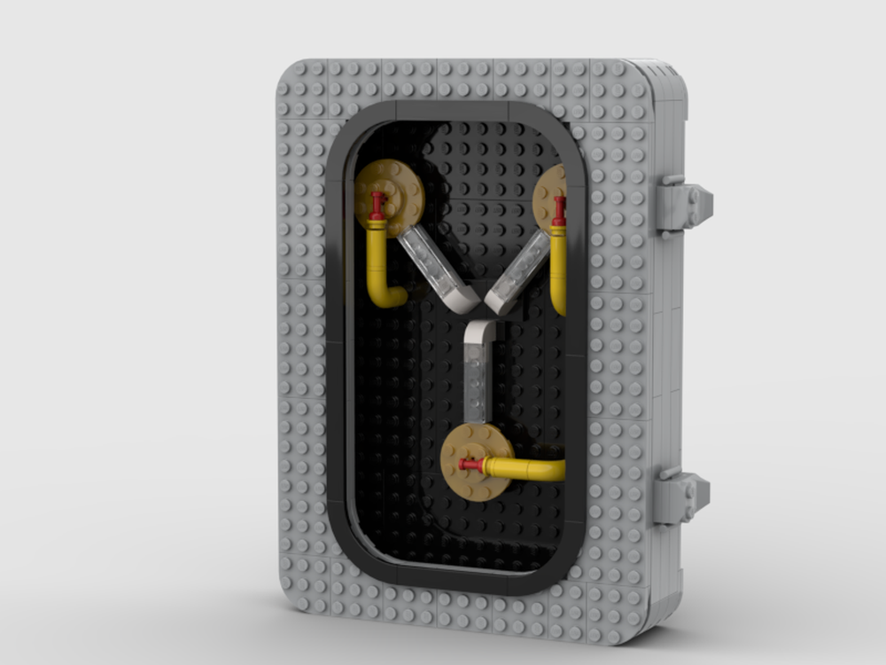 Lego Flux Capacitor Display Piece