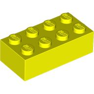 Lego Brick 2 x 4 / Vibrant Yellow