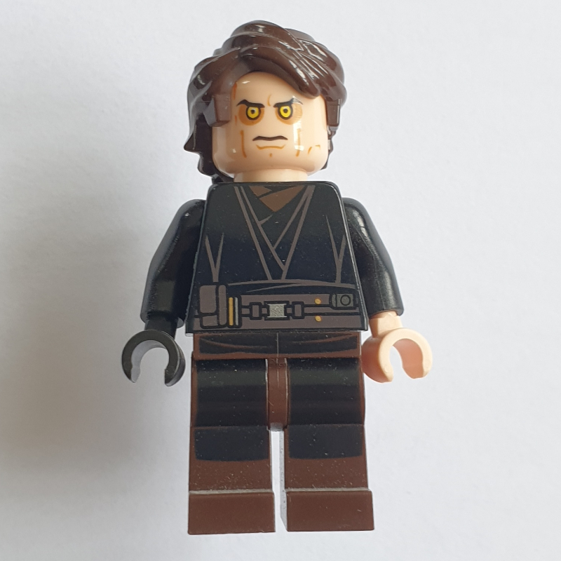 Lego Anakin Skywalker, Transformation, Yellow Eyes, Dark Brown Legs