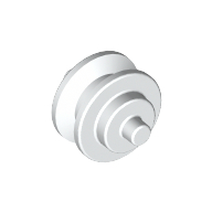 Lego Wheel Centre Small with Stub Axles (Pulley Wheel) / White