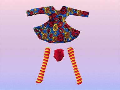 Lego Dancing Circle Dress for Girls