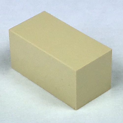 Lego Modulex Tile 1 x 2 with Internal Supports / Modulex Brown