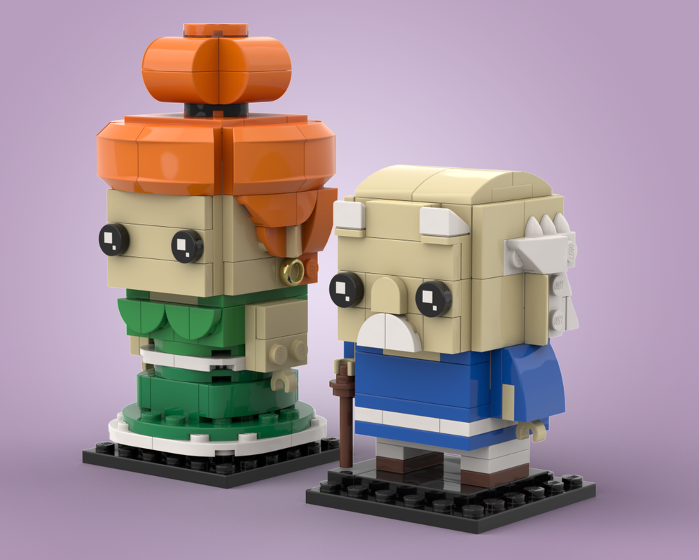 Lego Agecanonix + Mrs (Geriatrix - Asterix & Obelix)