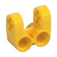 Lego Technic Axle and Pin Connector Perpendicular Double Split / Yellow