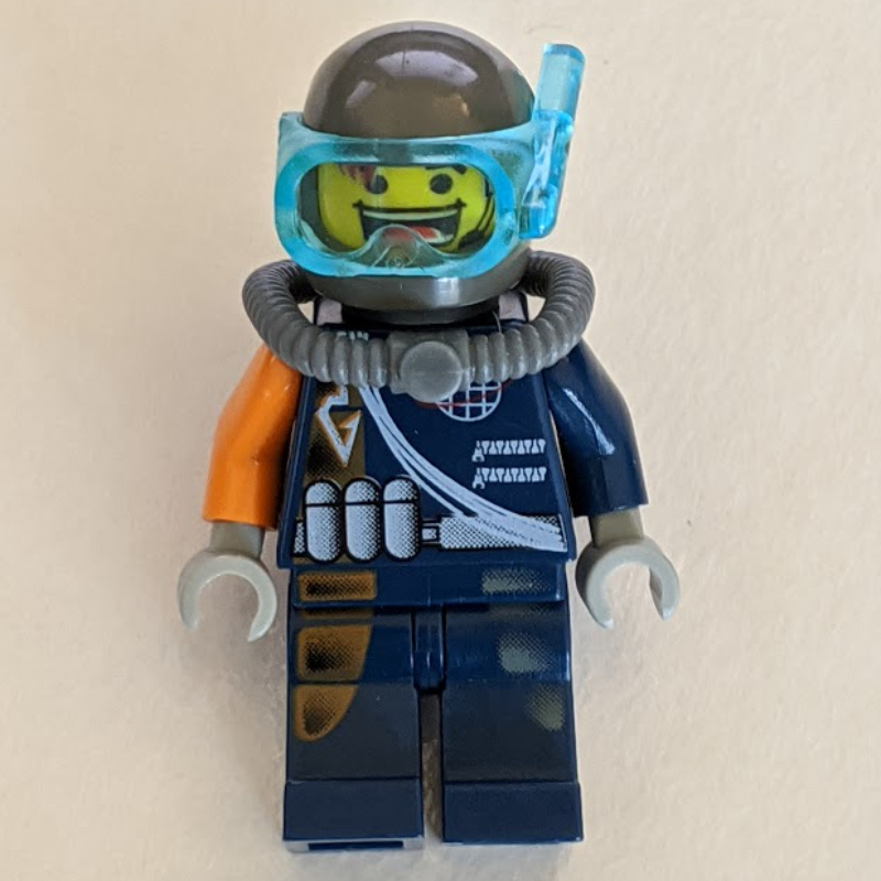 Lego Flex with Trans-Dark Blue Diving Mask