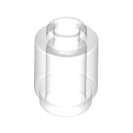 Lego Brick Round 1 x 1 Open Stud / Trans-Clear