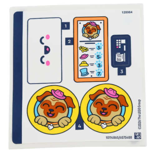 Lego Sticker Sheet for Set 42678-1 / [No Color/Any Color]