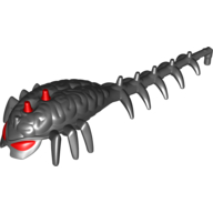 Lego Large Figure Head / Brain with Red Centre / Black