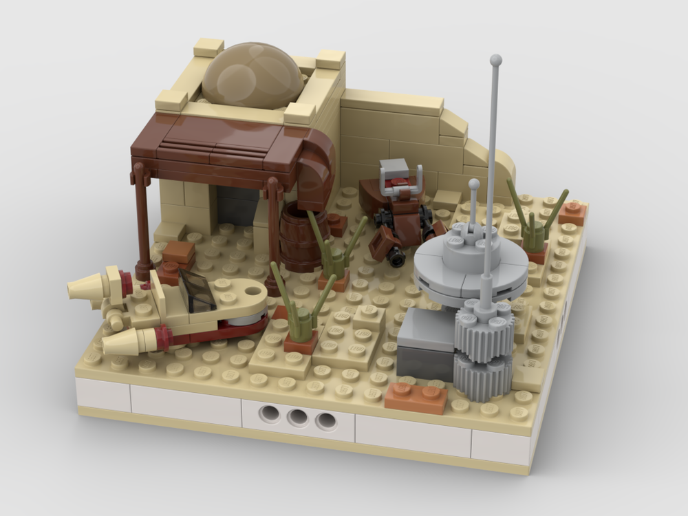 Lego Star Wars mini model of desert house