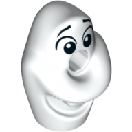 Lego Minifig Head Special Snowman (Olaf) / White