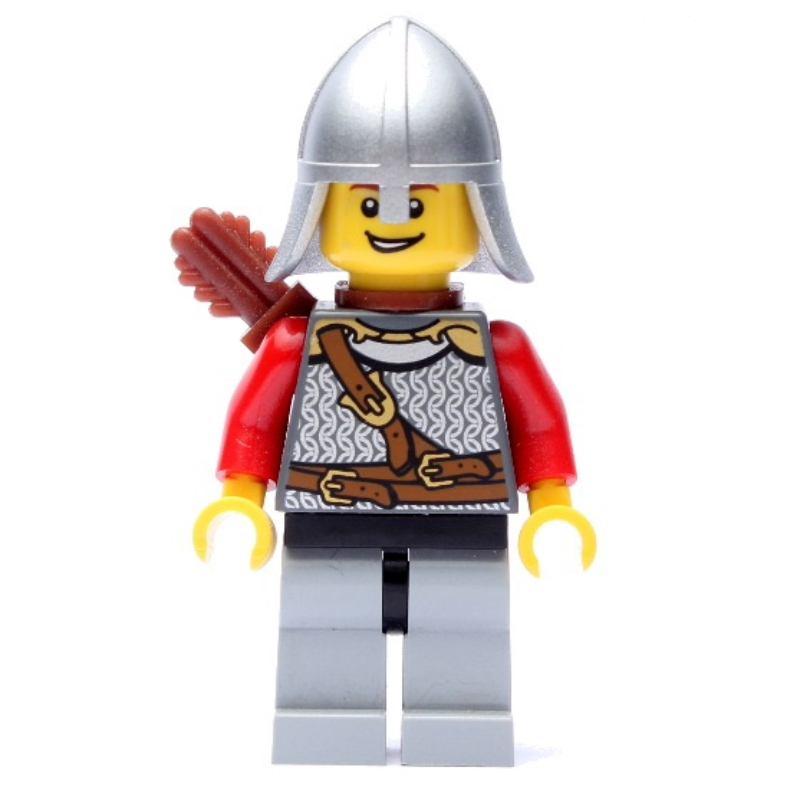 Lego Lion Knight, Archer, Helmet, Quiver