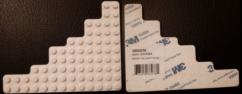 Lego Plate Special 10 x 13 Cutout with Adhesive Backside