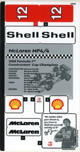 Lego Sticker Sheet for Set 10330-1, Corrected Version