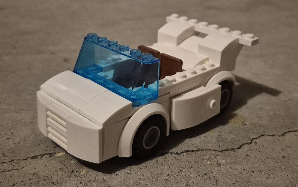Lego White Beach Cruiser Car