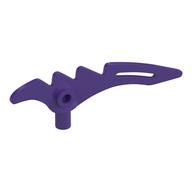 Lego Weapon Scythe / Crescent Blade Serrated with Bar / Dark Purple