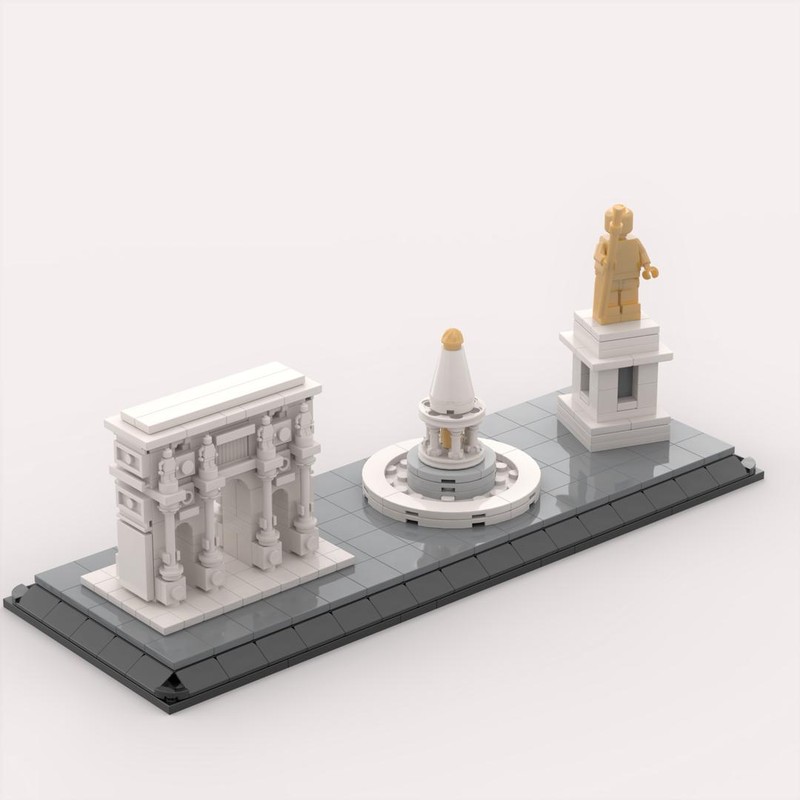 Lego Arco di Costantino, Meta Sudans and Statua del Dio Sole
