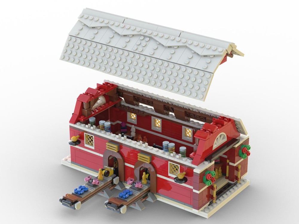 Lego Santa's Workshop Barn - Complete