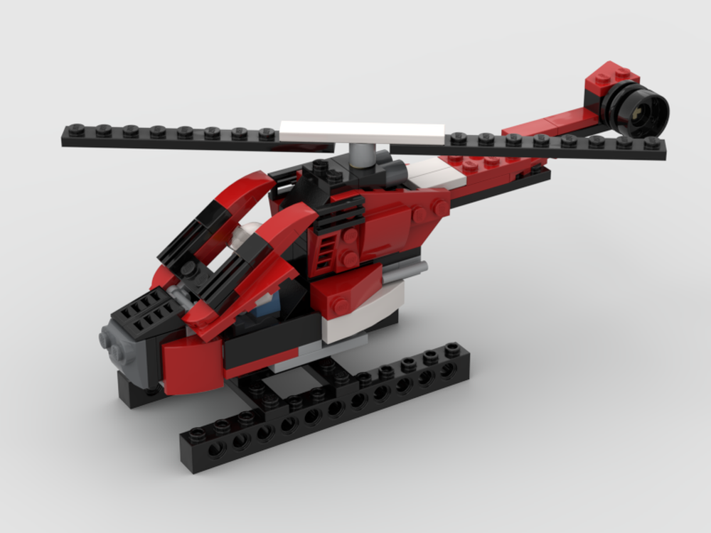 Lego 31100 - Helicopter (minifig scale)