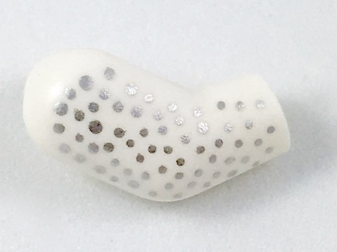 Lego Arm, Right with Silver Speckles Pattern
