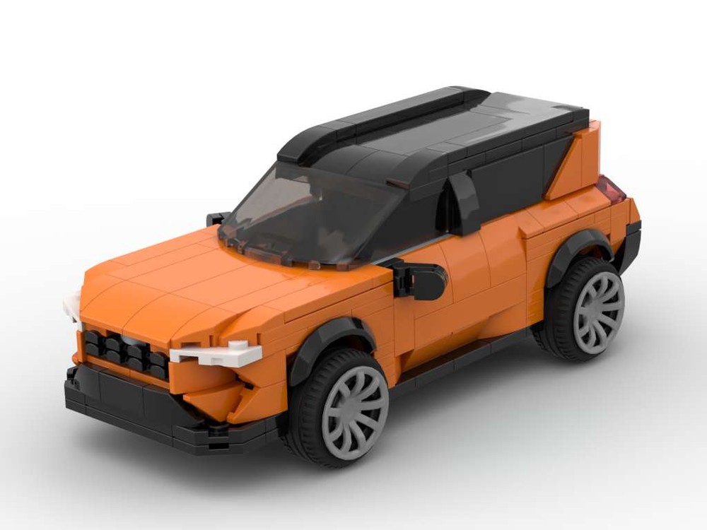 Lego Toy RAV4 - Orange - 8 Stud Speed Champions