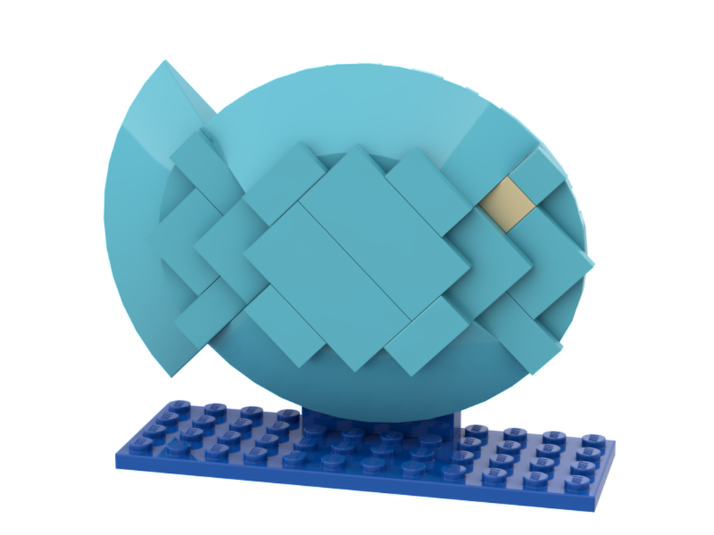 Lego Fish Statue