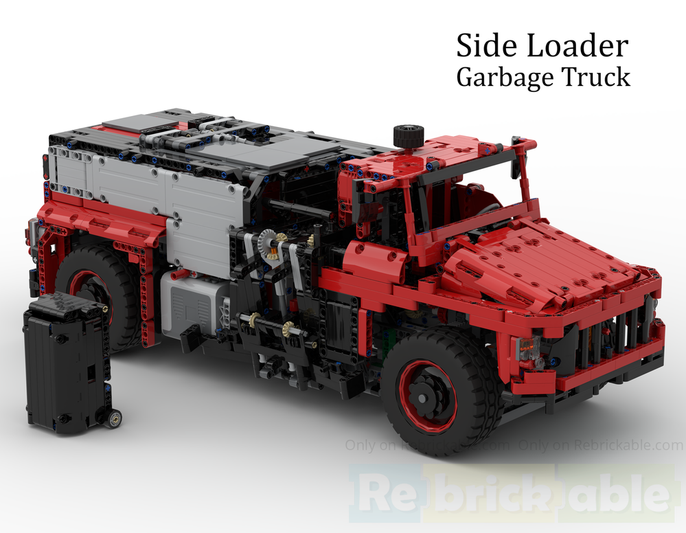 Lego Side Loader Garbage Truck (42082 Alternate)
