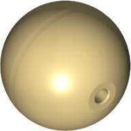 Lego Projectile, Large Figure Weapon, Zamor Sphere / Ball / Tan