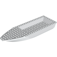 Lego Boat 28 x 8 with White Deck [Complete Assembly] / White