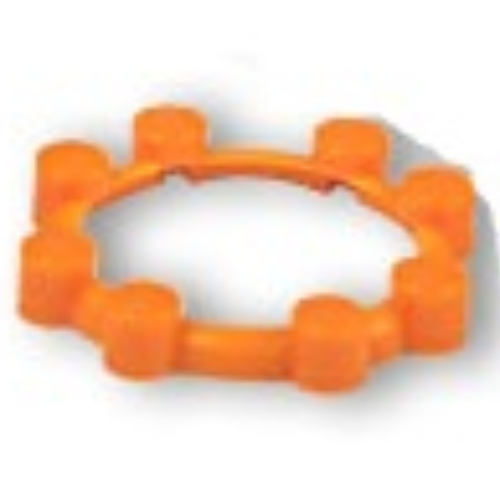 Lego Watch, Bezel Round, 8 Studs / Orange