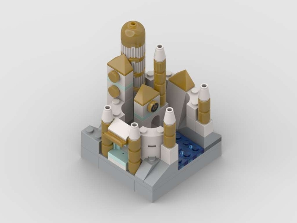 Lego White & gold palace