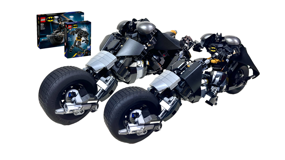 Lego DC Bat-man Mech and Bat-Pod/Bike (76270+76273)