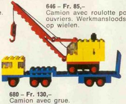 Lego Low-Loader and Crane