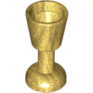 Lego Equipment Goblet / Glass / Pearl Gold