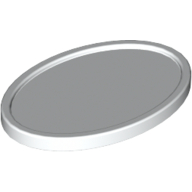 Lego Equipment Oval Tray / White