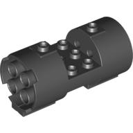 Lego Cylinder 3 x 6 x 2 2/3 Horizontal Hollow Studs / Black