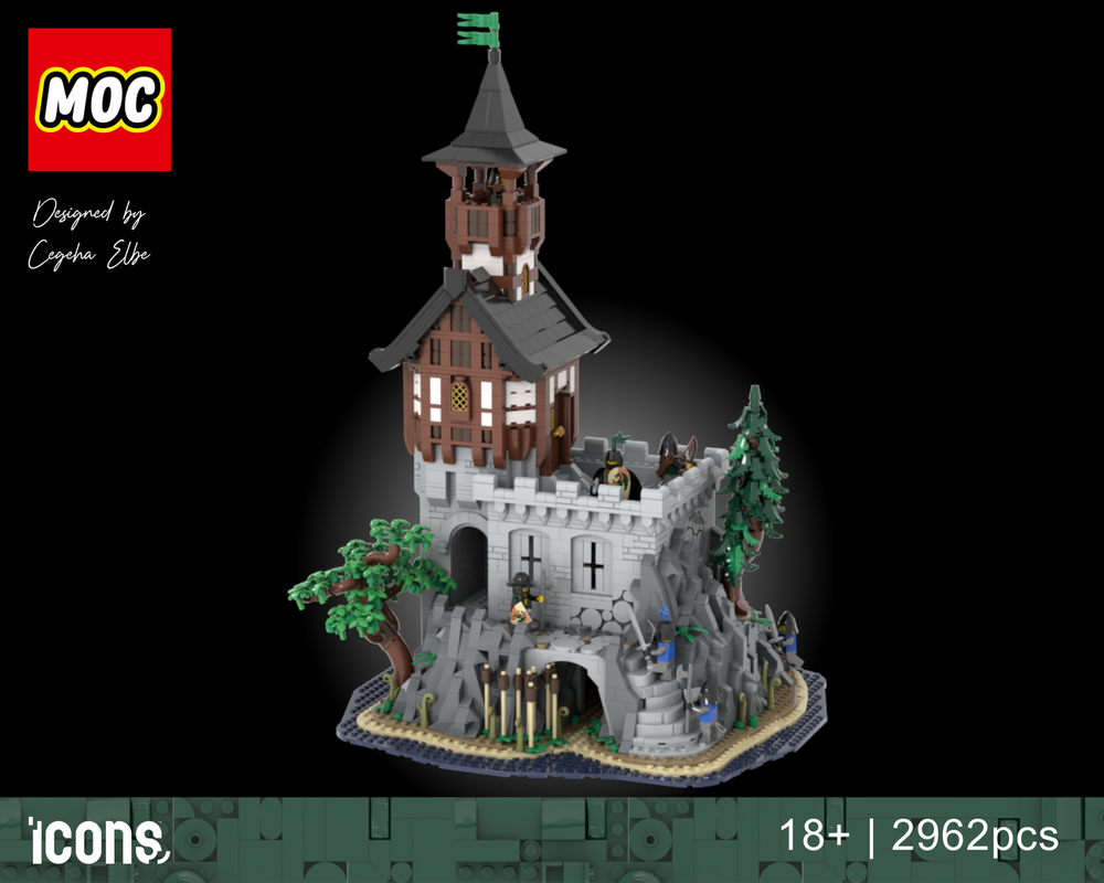 Lego Medieval Rock Tower
