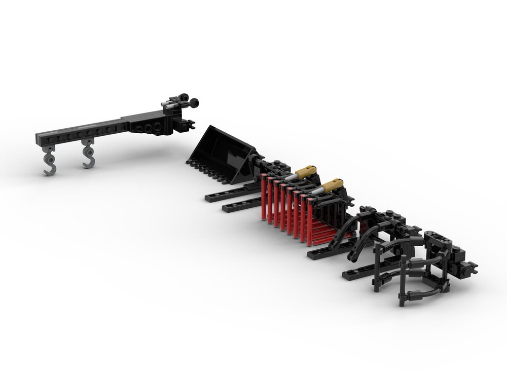 Lego Telehandler Attachments