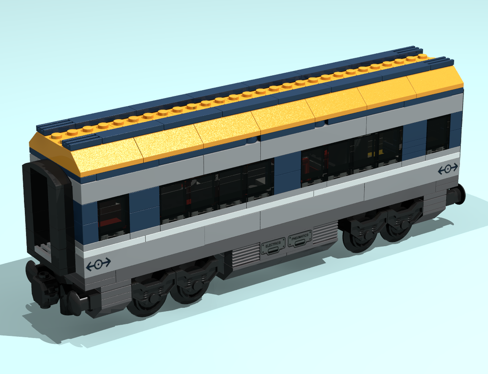 Lego Passenger Train Club Car Extended
