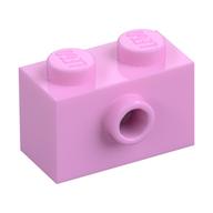 Lego Brick Special 1 x 2 with 1 Center Stud on 1 Side, Bottom Stud Holder / Bright Pink