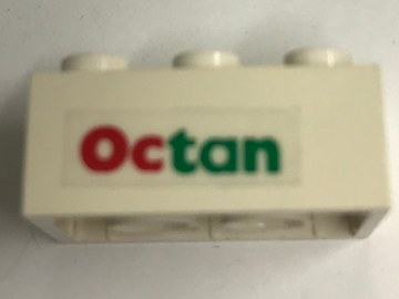 Lego Brick 2 x 3 with Octan Pattern Left (Sticker) - Sets 6397 / 6472