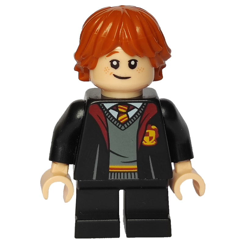 Lego Ron Weasley, Gryffindor Robes, Short Legs