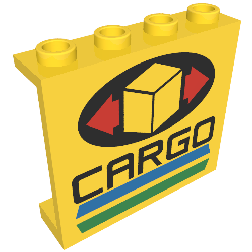 Lego Panel 1 x 4 x 3 with Cargo Print [6330]