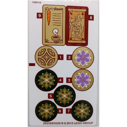 Lego Sticker Sheet for Set 41075-1 / [No Color/Any Color]