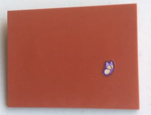Lego Slope 10 6 x 8 with Butterfly Pattern (Sticker) - Set 41126 / Dark Red
