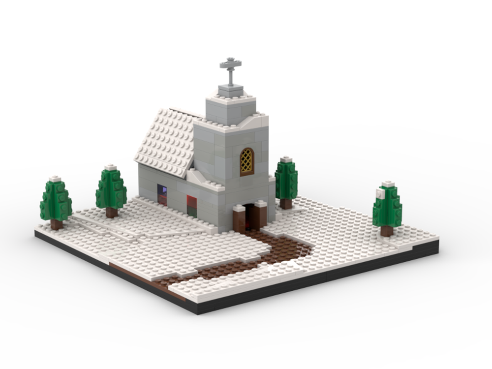 Lego winter church