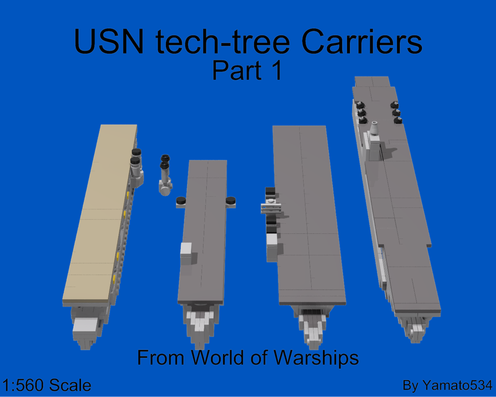 Lego 1:560 Scale USN Carriers Part 1