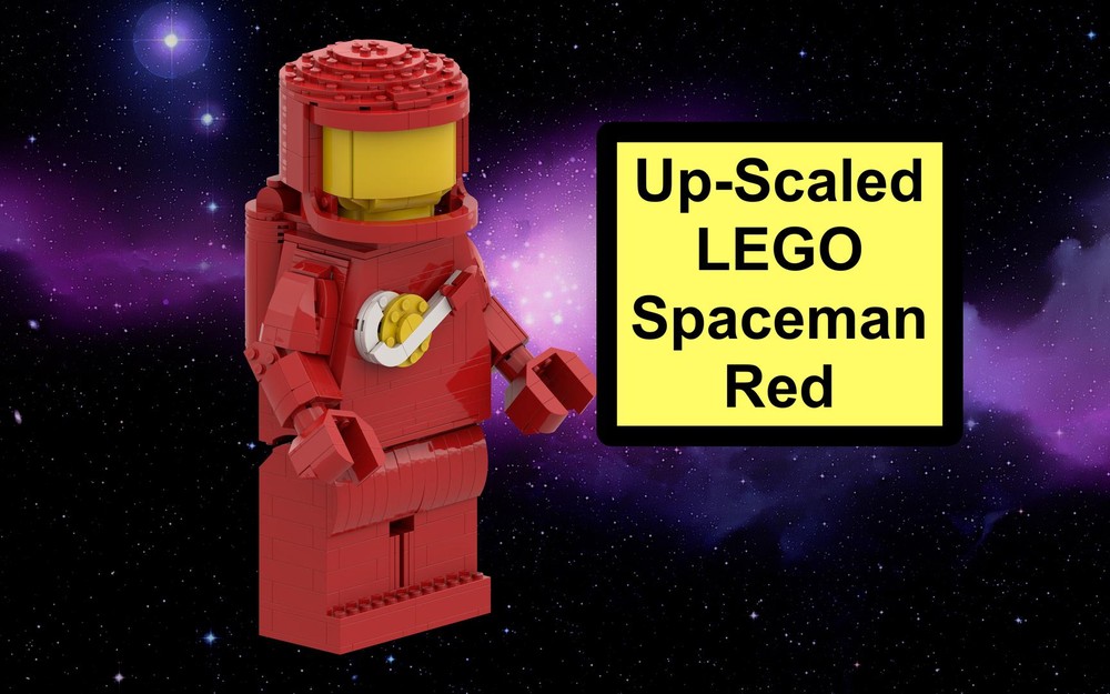Lego Up-Scaled LEGO Spaceman Red