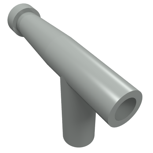Lego Equipment Hose Nozzle Simple / Light Gray